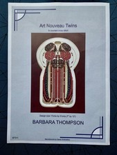 Art Nouveau Twins - Chart Only - Cross Stitch- Barbara Thompson - Vintage Women