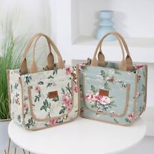 Handbag Floral Print Lunch Bag