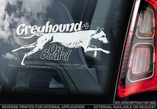 Greyhound car window sticker - -,