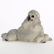 Poodle Figurine Hand Painted