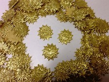 Fabric Glittery Flower 24 mm Motifs x 100 -  Card Craft Sewing Dresses & Wedding