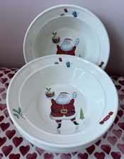 5 x Portmeirion - Rob Scotton Paw Prints In The Snow/Special Delivery Bowls NEW