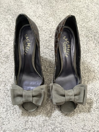 Sachelle brown patent croc - brown, &