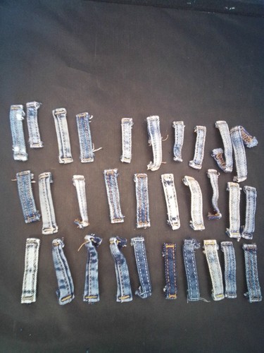 Denim belt loops - offcut, scrap