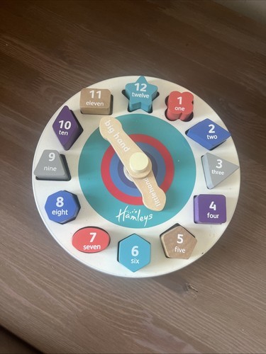 Wooden clock hamleys - clock,
