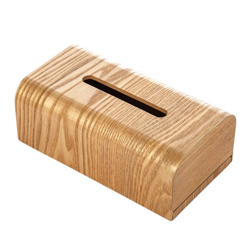 Wooden tissue box holder - wooden,