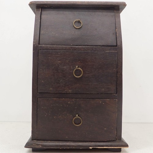 Vintage dark wooden drawer - vintage, 3