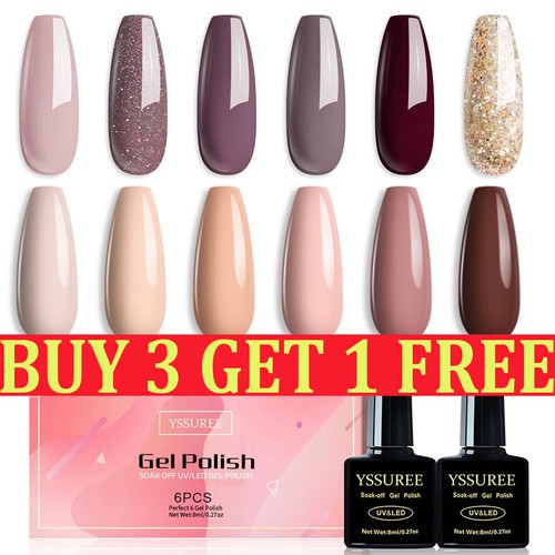 6pcs nail gel polish - gel, set