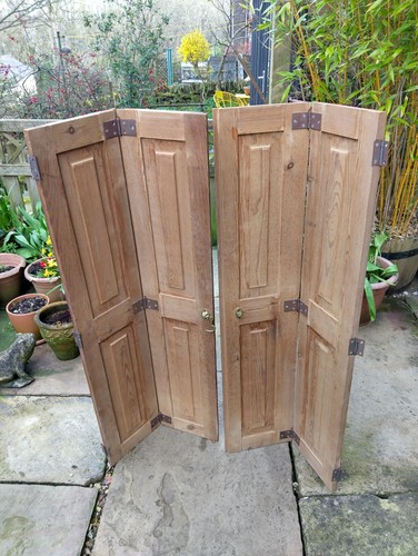 Vintage wooden window shutters - wooden,