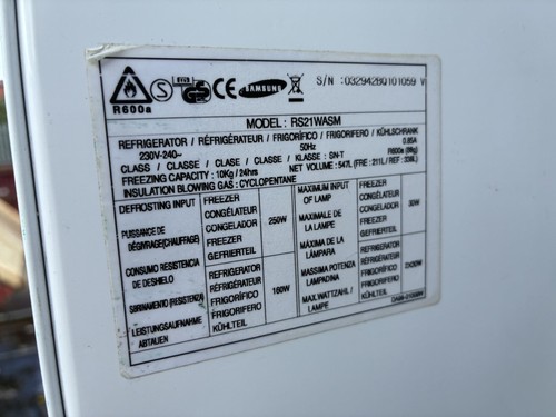 Samsung rs21wasm fridgefreezer - samsung,