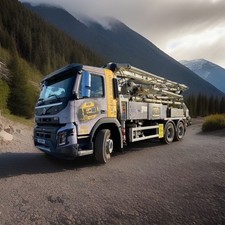 Sany 25 Meter Concrete Boom Pump Concrete Pump On A Volvo Chassis