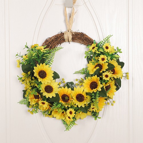 Summer sunflower wreath - summer,