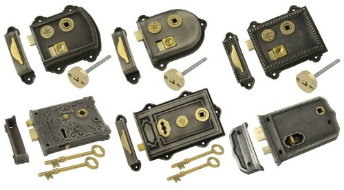 Cast iron door lock - cast,