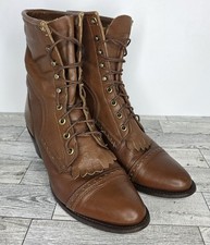 Vtg 80s Capezio Brown Leather