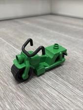 Vintage Duplo Green motorbike 74201