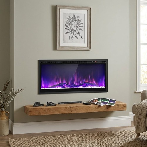 Electric fireplace 36in - fireplace, wall