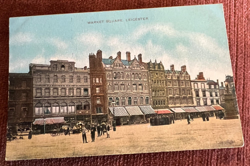 Antique postcard leicester - postcard,