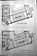 Old Ground Floor Plan Hacknay Library Crouch Architecture 1906 Builde 20th