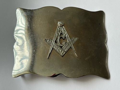 Large masonic belt buckle - large, buckle.