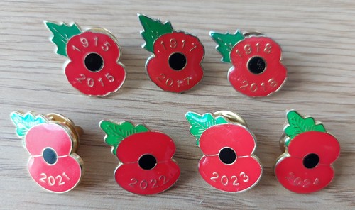 Red poppy badges symbol - red, badges,