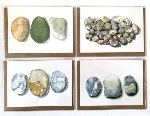 Cornish beach pebbles - beach,