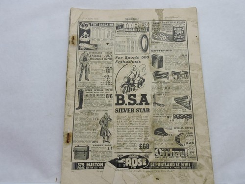 July 13th 1939 the motor - the, cycle