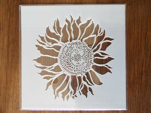 Sunflower stencil 130mm - 130mm, x