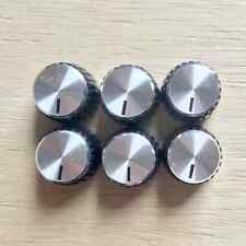 Set of x6 repro Marshall Amplifier Head control knobs JMP  Silver Jubilee