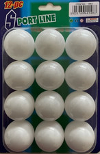 PACK OF 12 PLAIN WHITE PING PONG BALLS / TABLE TENNIS BALLS - DAMAGED PACKAGING
