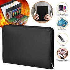 Fireproof Document Bag File Storage Bag 13 Pockets A4 Document Wallet Organizer