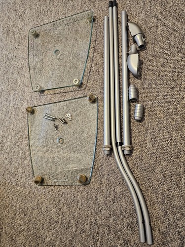 Pair glass base - pair, of