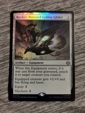 Rocket-Powered Goblin Glider 0172 Rare Foil Pre-Release Promo Spider-Man MTG