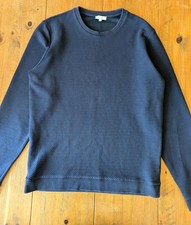 Reiss Navy Cotton Aviator Crew