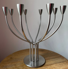Vintage Ikea Stockholm 8 Arm Candle Holder Candelabra Design Hogberg 2.2 kilo