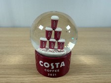 Mini Costa Coffee 2021 Exclusive Mugs Cups Glitter Snow Globe