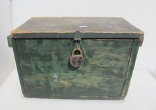 Antique Wooden Box Old Crate Wood Vintage Case Tools Storage Handle 17.5"W