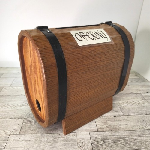 Barrel shape wood box - barrel,