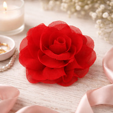 Red Simple 8.5cm Girly Wedding