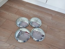 Set 4 Vintage Original Morris Hub Caps 8.5" Garage Find Dings Rust Pitted