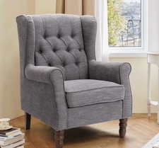 Button-Tufted Small Wingback