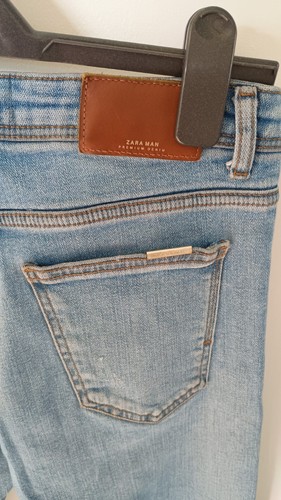 Zara man light blue distressed - zara,