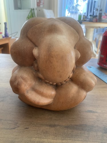 Wooden sculpture weeping - wooden,