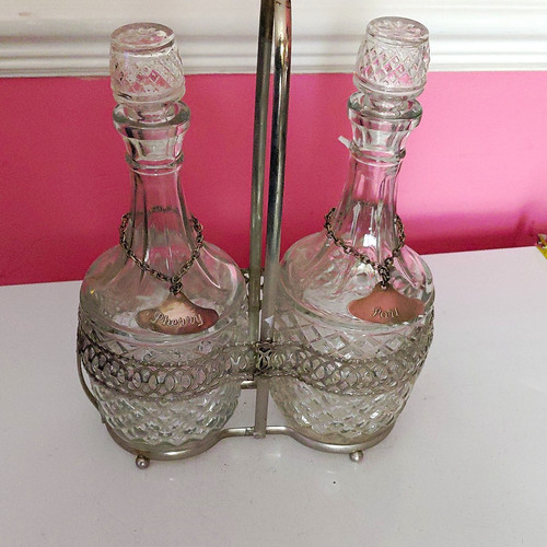 Cut glass sherry port - cut,