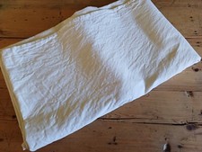 Vintage hand loom double bed medium weight Italian cotton/flax sheet