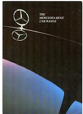 Mercedes-Benz Range 1992-93 UK Market Foldout Brochure 190 W124 S-Class SEC SL G