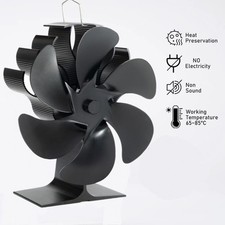 6 Blade Stove Fan Log Burners