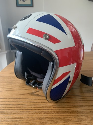 Retro motorcycle helmet - retro, open