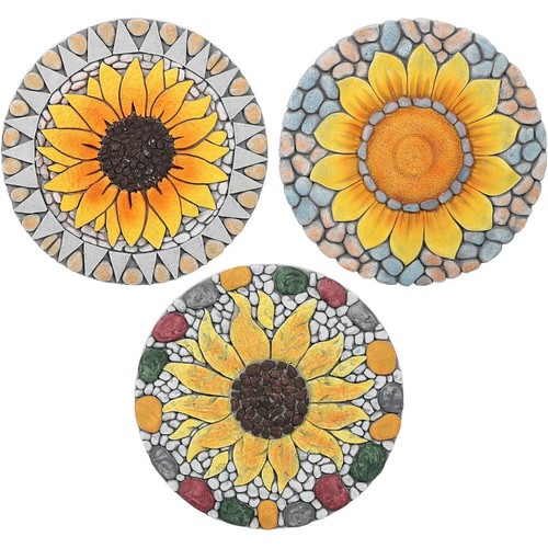 3pcs sunflower stepping stone - 3pcs,