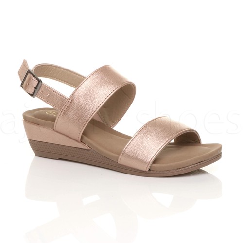 Womens ladies low mid - low, wedge