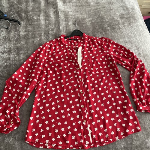 Oasis red white - white, print